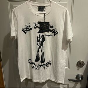 NWT LAINEY WILSON BELL BOTTOM COUNTRY white t-shirt medium Band Shirt